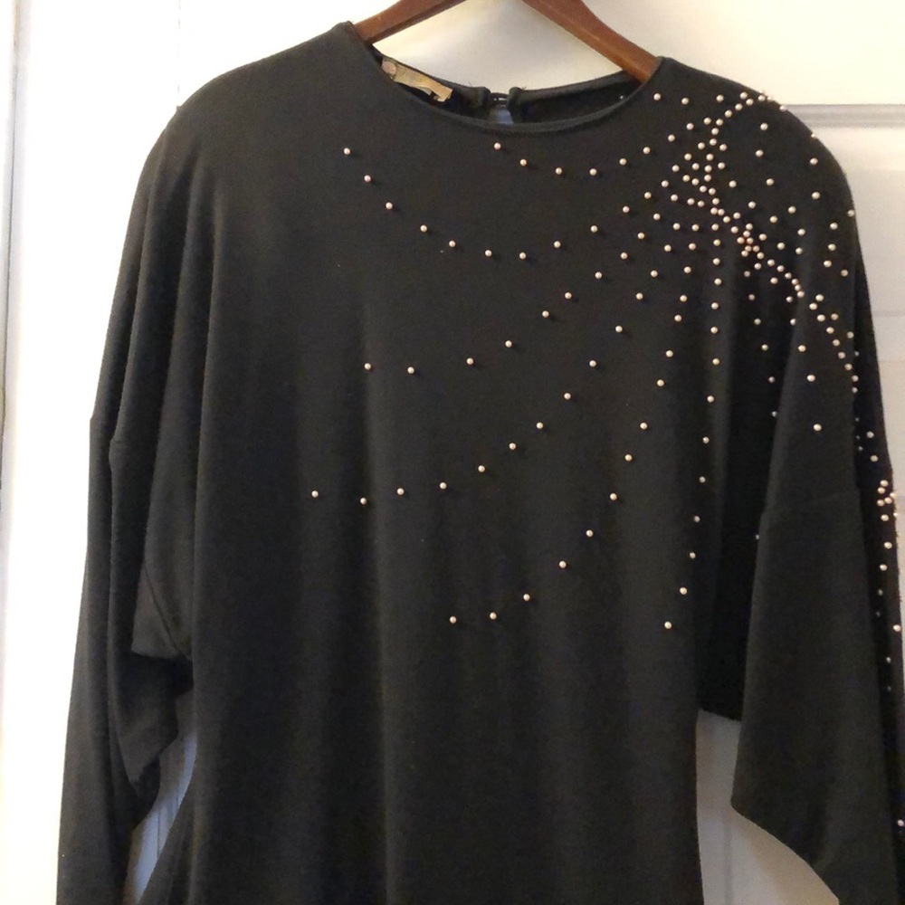 Drop waist sweater dress